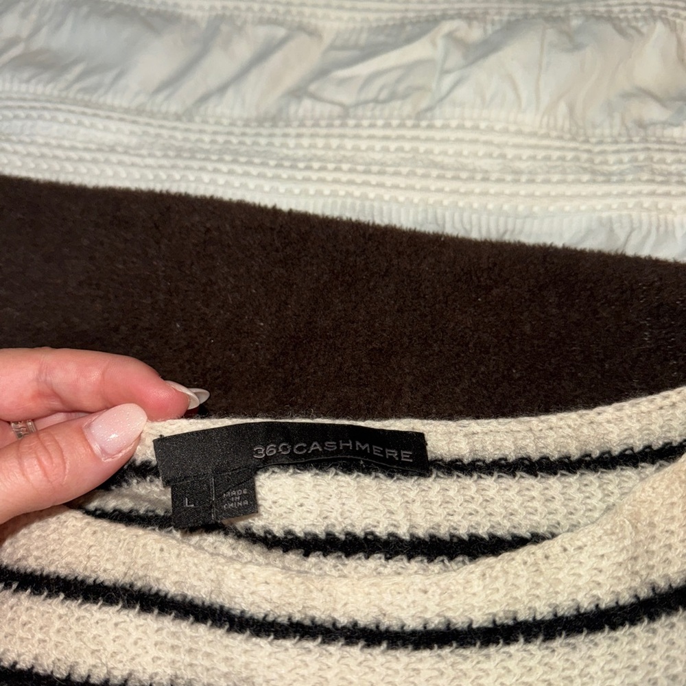 360 Cashmere Faye Striped Sweater - Picture 3 of 5